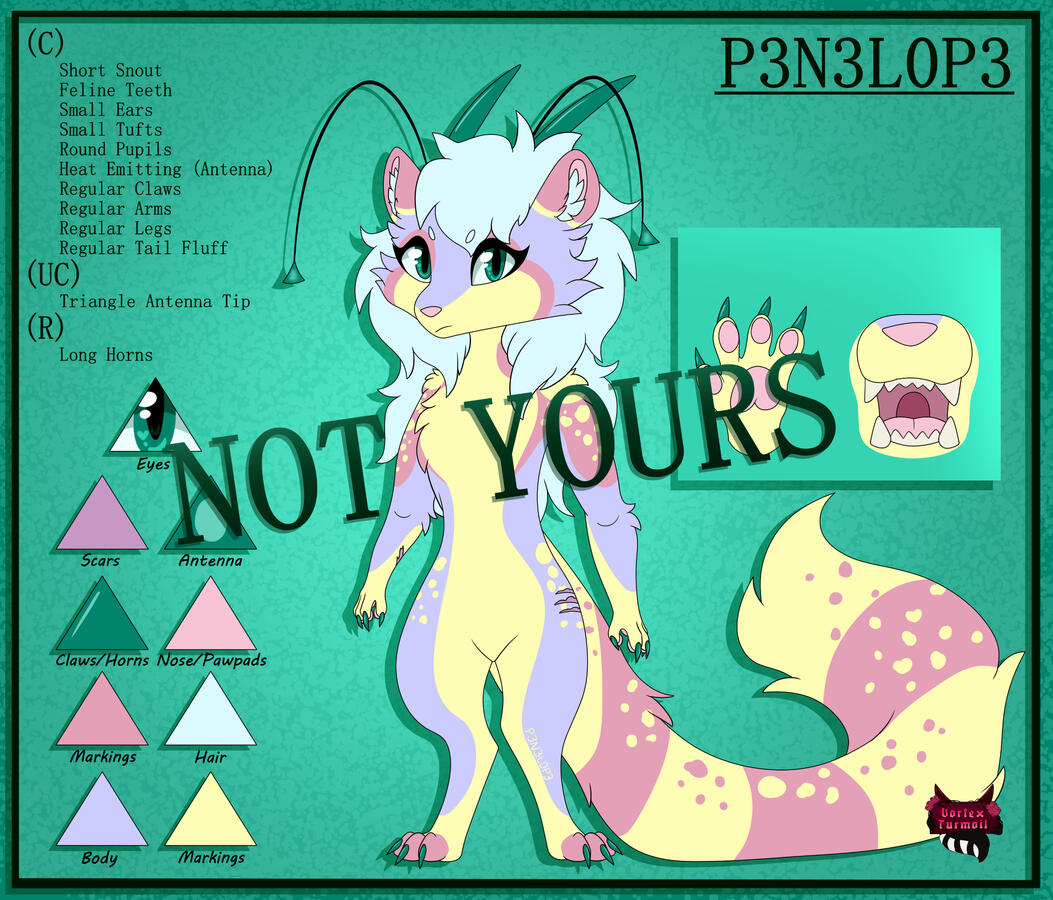 Penelope (P3N3L0P3) - Adoped by sleepytimetea - Designed by VortexTurmoil