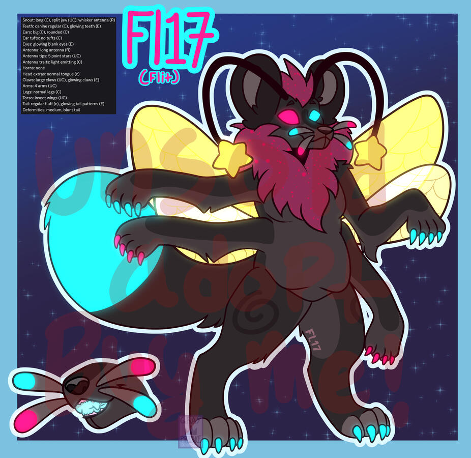 Flit (FL17) - Owned by Tigereyescratch - Designed by GrayPrince