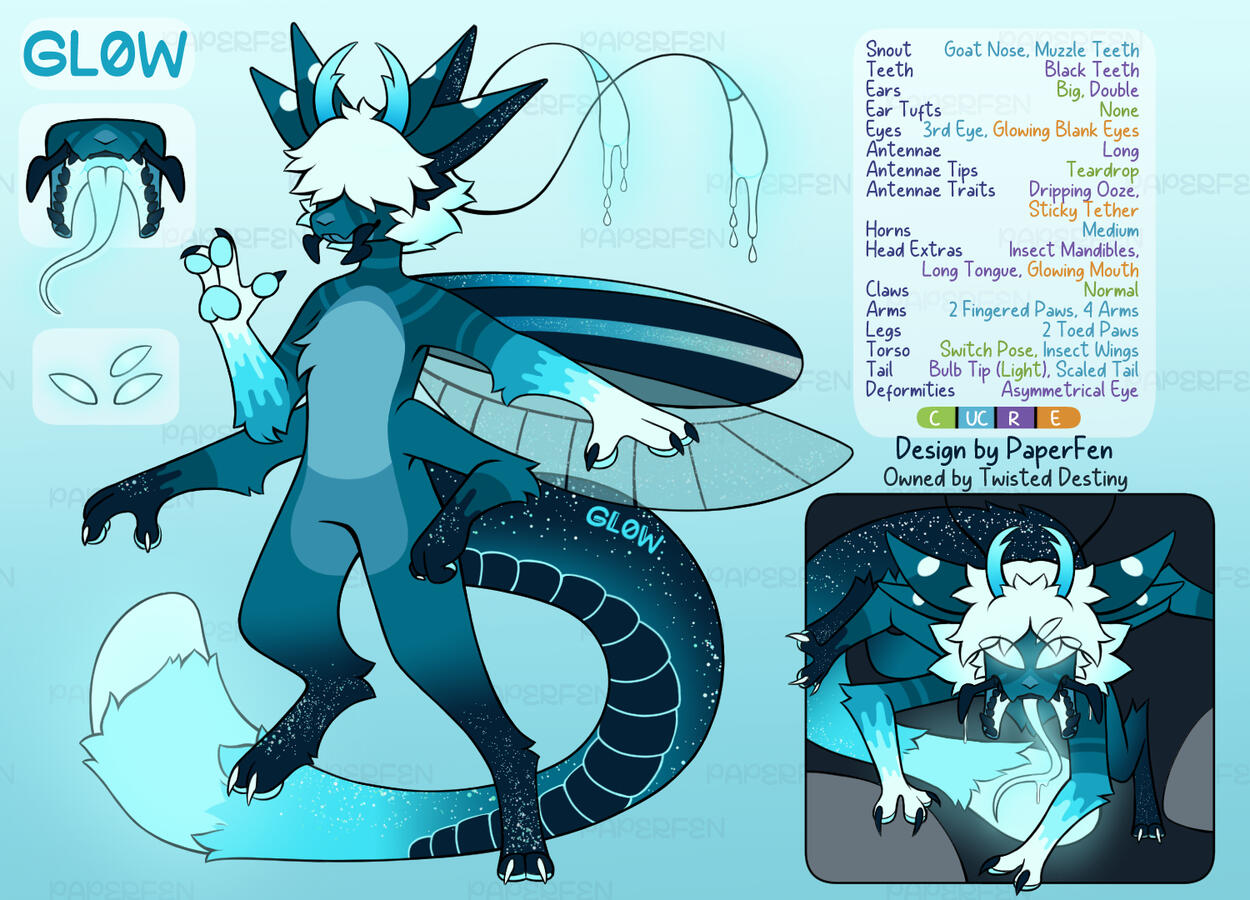 Glow (GL0W) - Adopted by Twisted Destiny - Designed by PaperFen