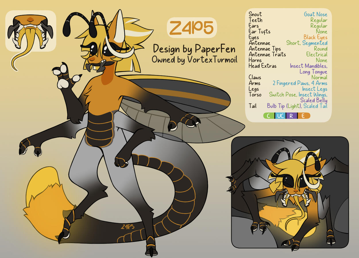 Zaps (Z4P5) - Adopted by VortexTurmoil - Designed by PaperFen