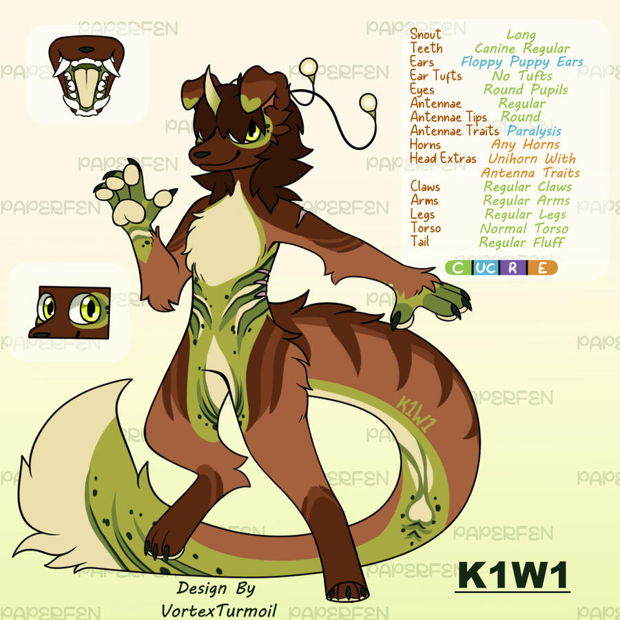 Kiwi (K1W1) - Adopted by PaperFen - Designed by VortexTurmoil
